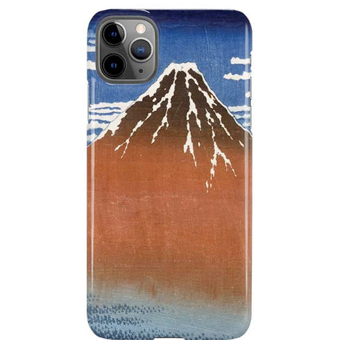 Hokusai Fuji Mountains in clear Weather iPhone Cases